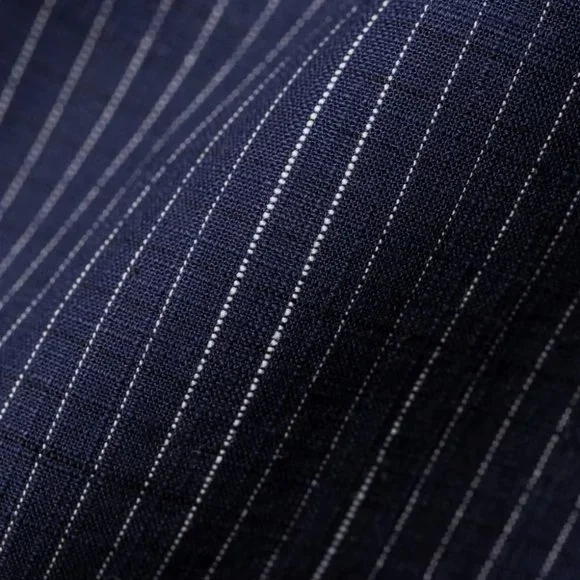 Taylor Stitch SS California in Slubby Navy Stripe - Size 42 - Picture 4 of 11